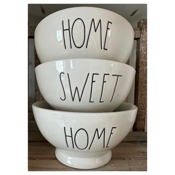 NEW Rae Dunn “Home Sweet Home” Bowl Set - Picture 2 of 4